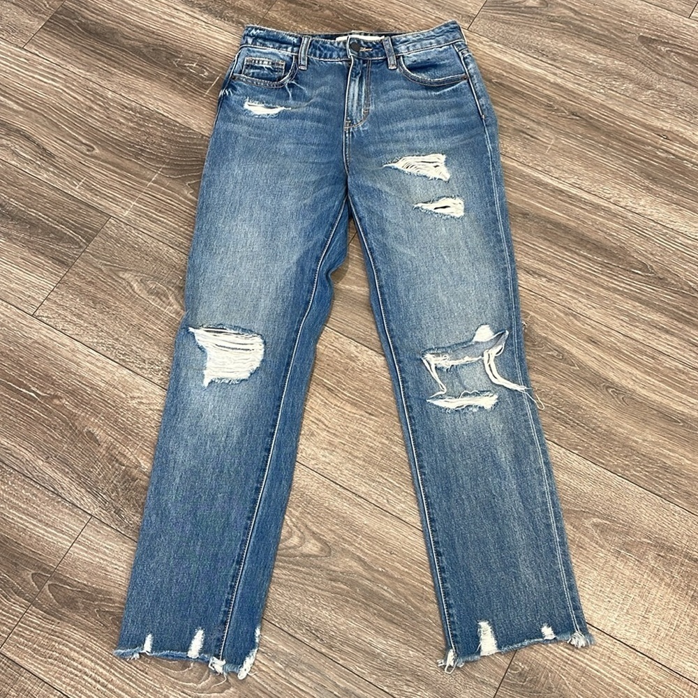 Hidden Distressed Blue Jeans Size 25